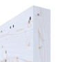Detailansicht der Kante von Loft Rustic XI Fichte weiß pigmentiert Massivholz Schiebetür - Radex