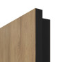 Detailansicht der eckigen Kante von CLASSEN Innentür 6.7 Hickory Eiche CPL