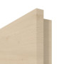 Detailansicht der eckigen Kante von GARANT Zimmertür Quer Authentic Sand CPL mit Lichtausschnitt LA-4 bandseitig Sprosse SP10