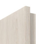 Detailbild der runden Türkante von Gebürstete Salzeiche LA 11 ProLine Duradecor Innentür - Hörmann