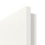 Detailansicht der gefasten Kante von Linea Black 12 Weißlack RAL 9016 Innentür - Deine Tür