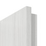 Detailansicht der Premiumkante von GARANT Zimmertür Authentic Grigio CPL mit Lichtausschnitt LA-DIN Sprosse SP2