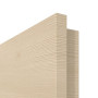 Detailansicht der Premiumkante von GARANT Zimmertür Quer Authentic Sand CPL mit Lichtausschnitt LA-2 Sprosse SP0