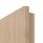 Detailansicht der Premiumkante von GARANT Zimmertür Authentic Achat CPL mit Lichtausschnitt LA-2 Sprosse SP2