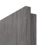 Detailansicht der eckigen Kante von CLASSEN Wohnungseingangstür-Set Grigio Eiche CPL 4.1 mit Stahl-Eckzarge und Beschlag