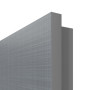 Detailansicht der eckigen Kante von LEBO Wohnungseingangstür Cotton Like Hygge Grau ähnl. RAL 7037 Versio