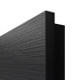 Detailansicht der eckigen Kante von HÖRMANN Innentür Schiefer Schwarz Duradecor Proline Concepto mit Lichtausschnitt LA Bullauge