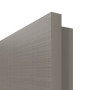 Detailansicht der eckigen Kante von LEBO Innentür Cotton Like Taupe Versio mit Lichtausschnitt LA 7