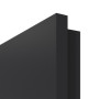 Detailansicht eckigen Kante von GARANT Schallschutztür Matt RAL 9005 G-TEC