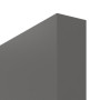 Detailansicht der stumpfen Kante von HÖRMANN Schiebetür Groove 31 Staubgrau RAL 7037 Lack DesignLine