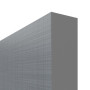 Detailansicht der stumpfen Kante von LEBO Schiebetür Cotton Like Hygge Grau ähnl. RAL 7037 Versio mit Lichtausschnitt LA 11