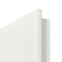 Detailansicht der Segmentkante von WESTAG Innentür Sira Weiß ähnl. RAL 9003 Westalack Soft mit Lichtausschnitt LA-100