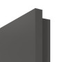 Detailansicht der eckigen Kante von GARANT Objektinnentür 10622-60 Ebony CePaL mit Lichtausschnitt LA-2