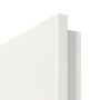 Detailansicht der Exklusivkante von Schallschutztür-Set Weiß RAL 9016 CPL mit Zarge