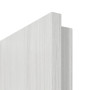 Detailansicht der Premiumkante von GARANT Objektinnentür Authentic Grigio CePaL mit Lichtausschnitt LA-5 bandseitig