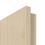 Detailansicht der Premiumkante von GARANT Wärmeschutztür Corona 834 Authentic Sand CePaL