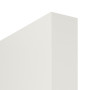Detailansicht der stumpfen Kante von CLASSEN Schiebetür Dynamic 3.23 Weißlack RAL 9016