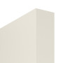 Detailansicht der stumpfen Kante von CLASSEN Schiebetür Dynamic 3.29 Weißlack RAL 9010