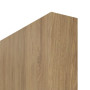 Detailansicht der stumpfen Kante von CLASSEN Schiebetür 4.13 Hickory Eiche CPL