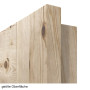 Detailansicht der Oberfläche von Typ 6002-04-SF9 Kiefer Massivholz Innentür - Radex