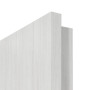 Detailansicht der eckigen Kante von GARANT Zimmertür Authentic Grigio CePaL mit Lichtausschnitt LA-5 mittig