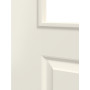 Detailansicht der Fräsung von LEBO Schiebetür Formelle 21 Weißlack mit LA Sprossen