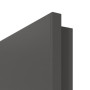 Detailansicht der kleinen Rundkante von GARANT Zimmertür 10622-60 Ebony CePaL mit Lichtausschnitt LA-3 Sprosse SP10