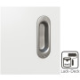 Detail Lack-Oberfläche von Schiebetür Weißlack RAL 9016 Premium LA-02