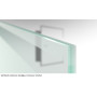 SoftWeiß-mattiertes Weißglas mit klarem Streifen beispielhaft für Curves Mattierung Schiebetür Ganzglas mit Motiv klar - Erkelenz