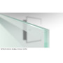 SoftWeiß-mattiertes Weißglas mit klarem Streifen beispielhaft für Bukarest Mattierung Glastür mit Motiv klar - Erkelenz