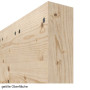 Detailansicht der geölten Kante von Loft Rustic E Fichte Massivholz Schiebetür - Radex