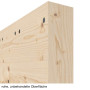 Detailansicht der rohen Kante von Loft Rustic K Fichte Massivholz Schiebetür - Radex