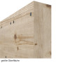 Detailansicht der geölten Kante von Loft Rustic E Kiefer Massivholz Schiebetür - Radex