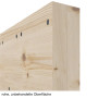 Detailansicht der rohen Kante von Loft Rustic E Kiefer Massivholz Schiebetür - Radex