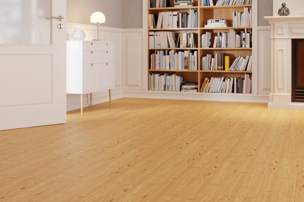 Eiche York Braun G04 Landhausdielen Comfort Vinylboden Bright