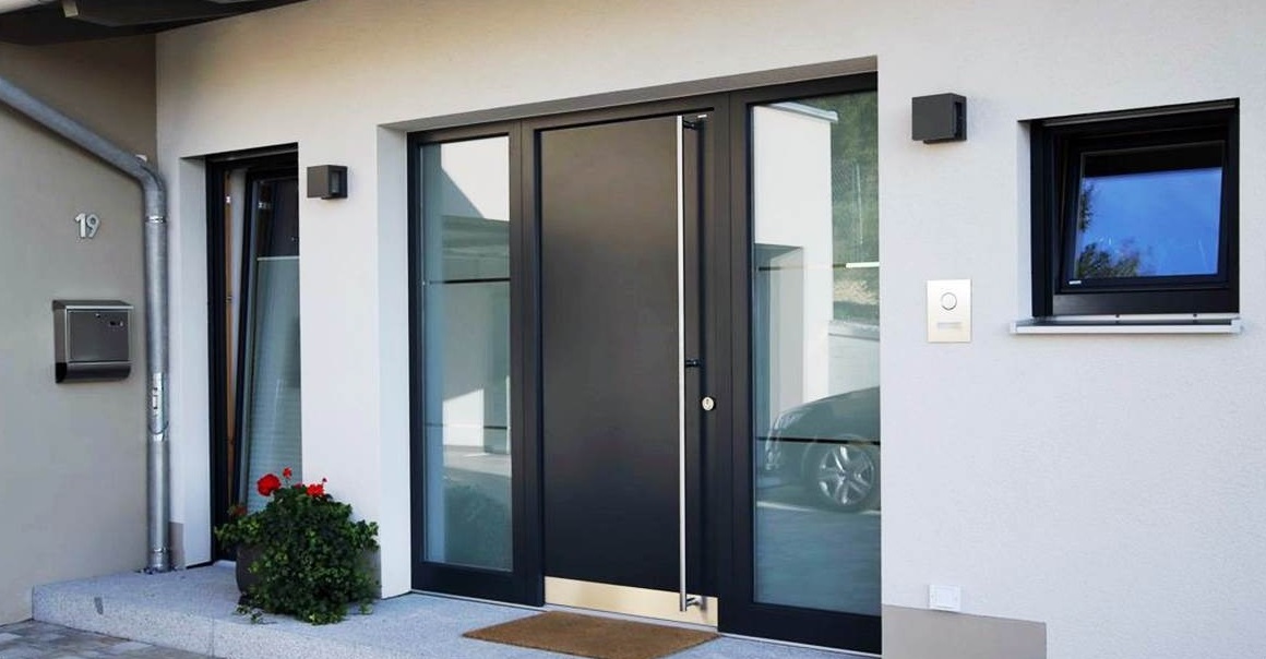 Moderne Aluminium-Haustür