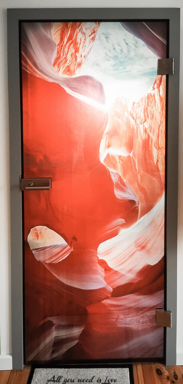 Höhle Fotoprint Glastür von Erkelenz