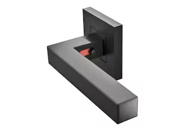 schwarzer, eckiger Eurodrücker ProLock