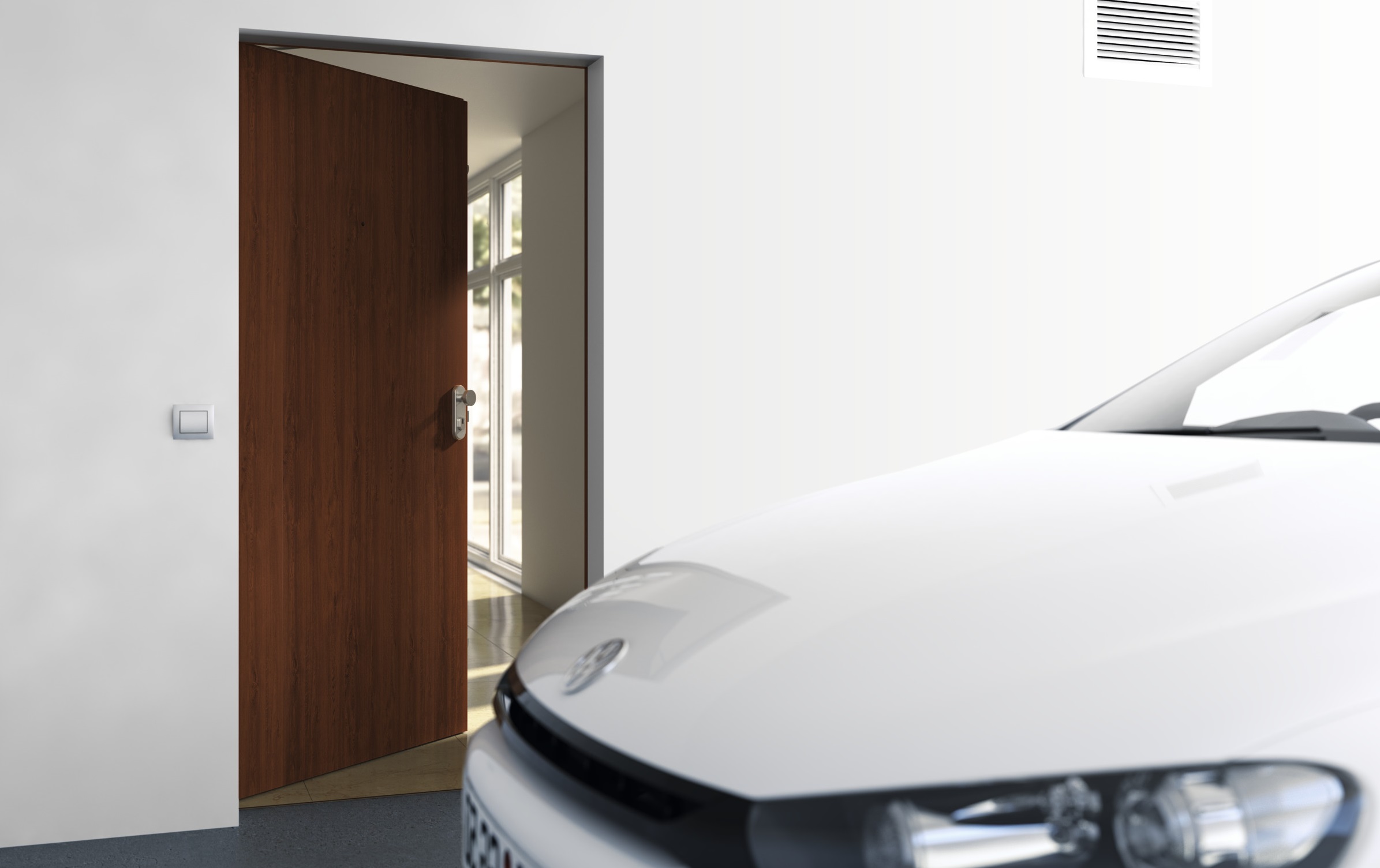Milieubild Sicherheitstür von Hörmann für die Garage