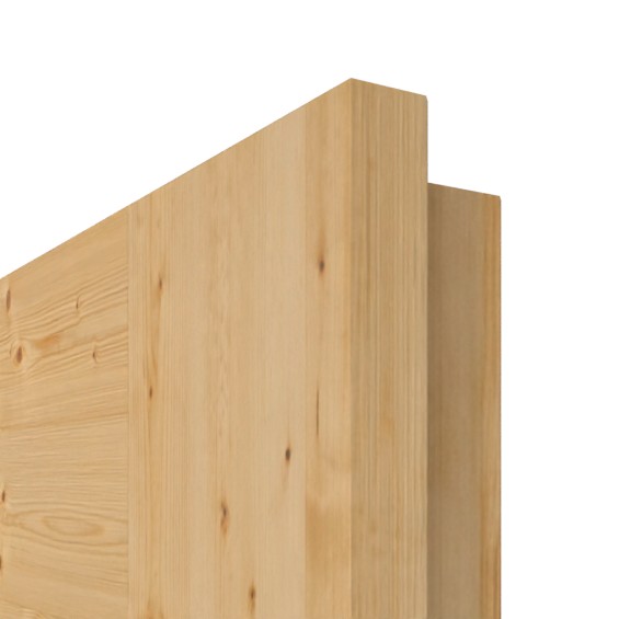 Oberflächendetail Fichte astig gebürstet geölt