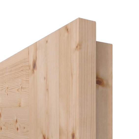 Oberflächendetail Fichte astig lackiert