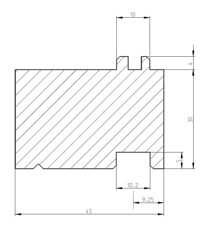 Bodeneinstandsprofil BE 02